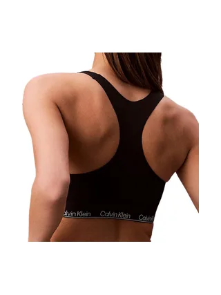 Haut de Maillot de Bain Noir Femme Calvin Klein Jeans Racerback 2
