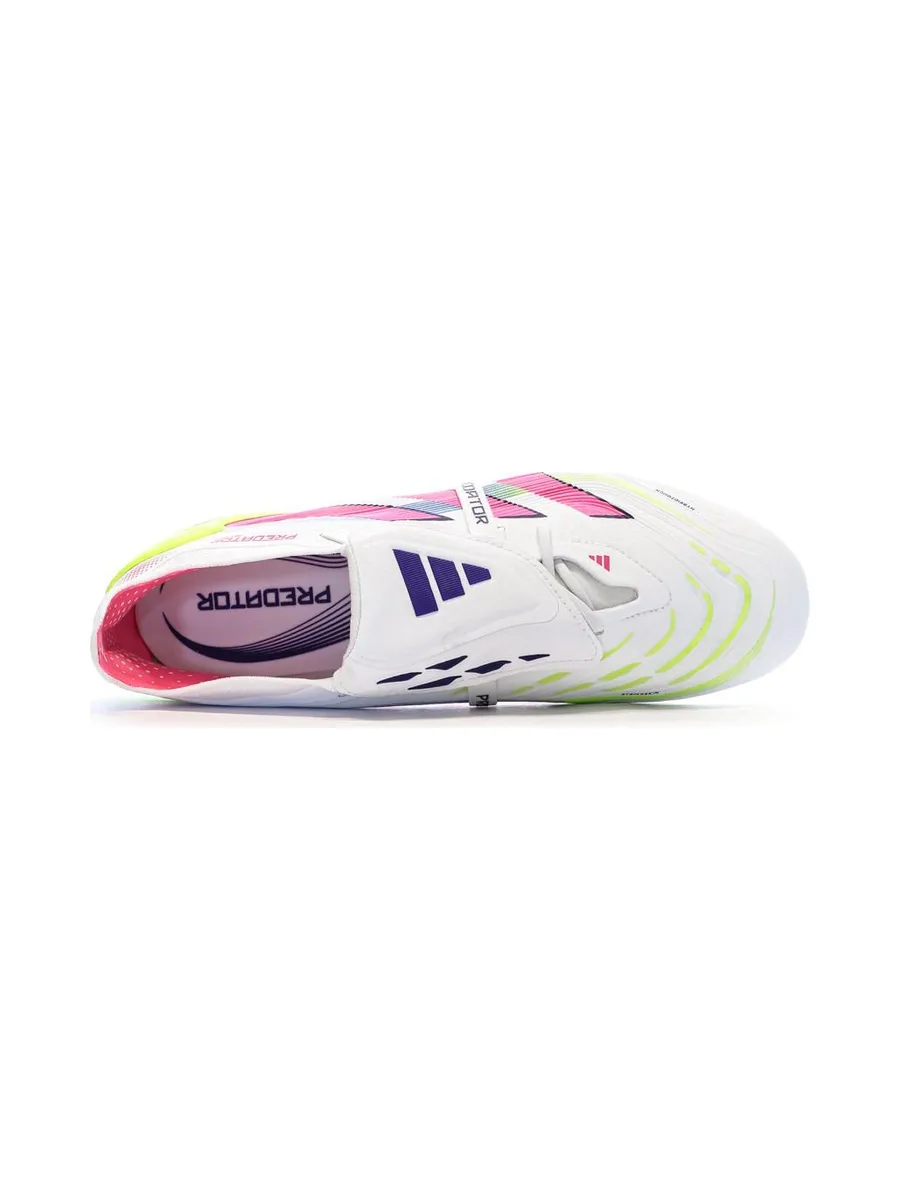 Chaussures de Foot Blanc/Rose Homme Adidas Predator Elite FT SG 5