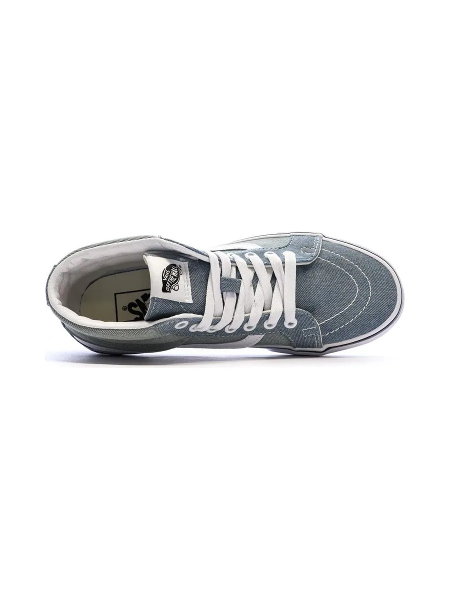 Baskets Bleu Jean Vans Mixte VANS Sk8-mid Reissue 5