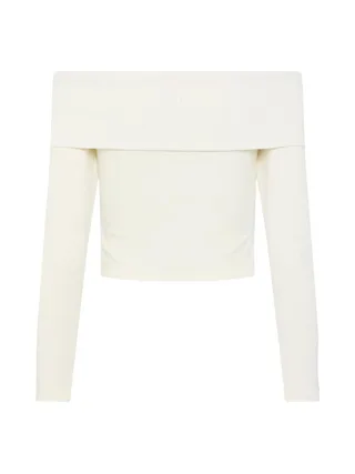 T-Shirt Manches Longues Blanc Femme Pieces Lenda 2