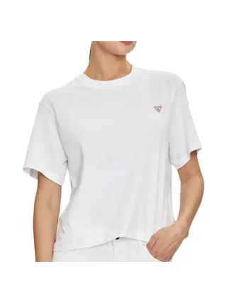 T-Shirt Blanc Femme Guess Boxy 1