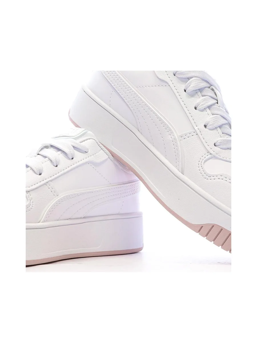 Baskets Blanches Fille Puma Carina 8