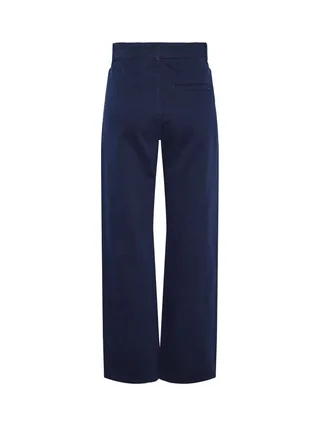 Pantalon Marine Bleu Femme Pieces Maud 2