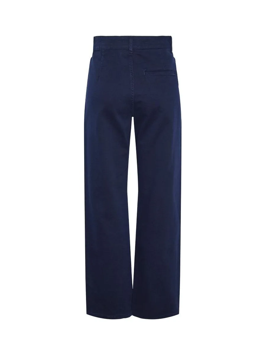 Pantalon Marine Bleu Femme Pieces Maud 3