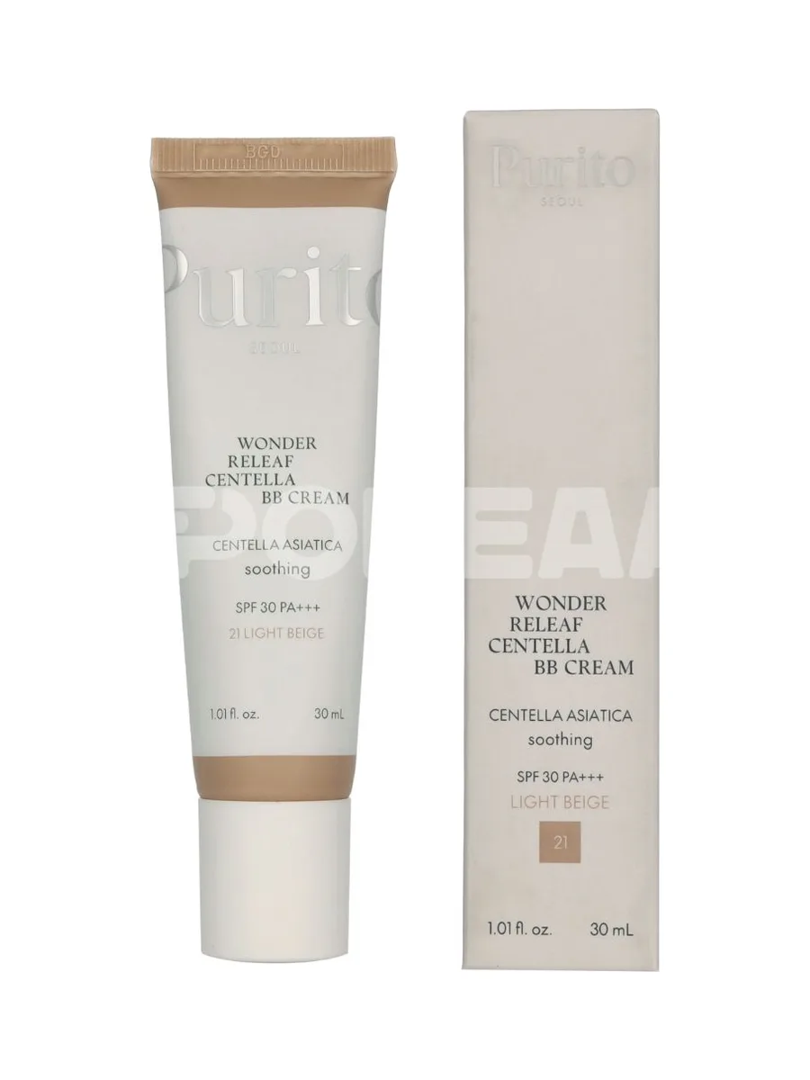 Purito Seoul Wonder Releaf Centella BB Cream SPF30 PA+++ 30ml - #21 Light Beige 1