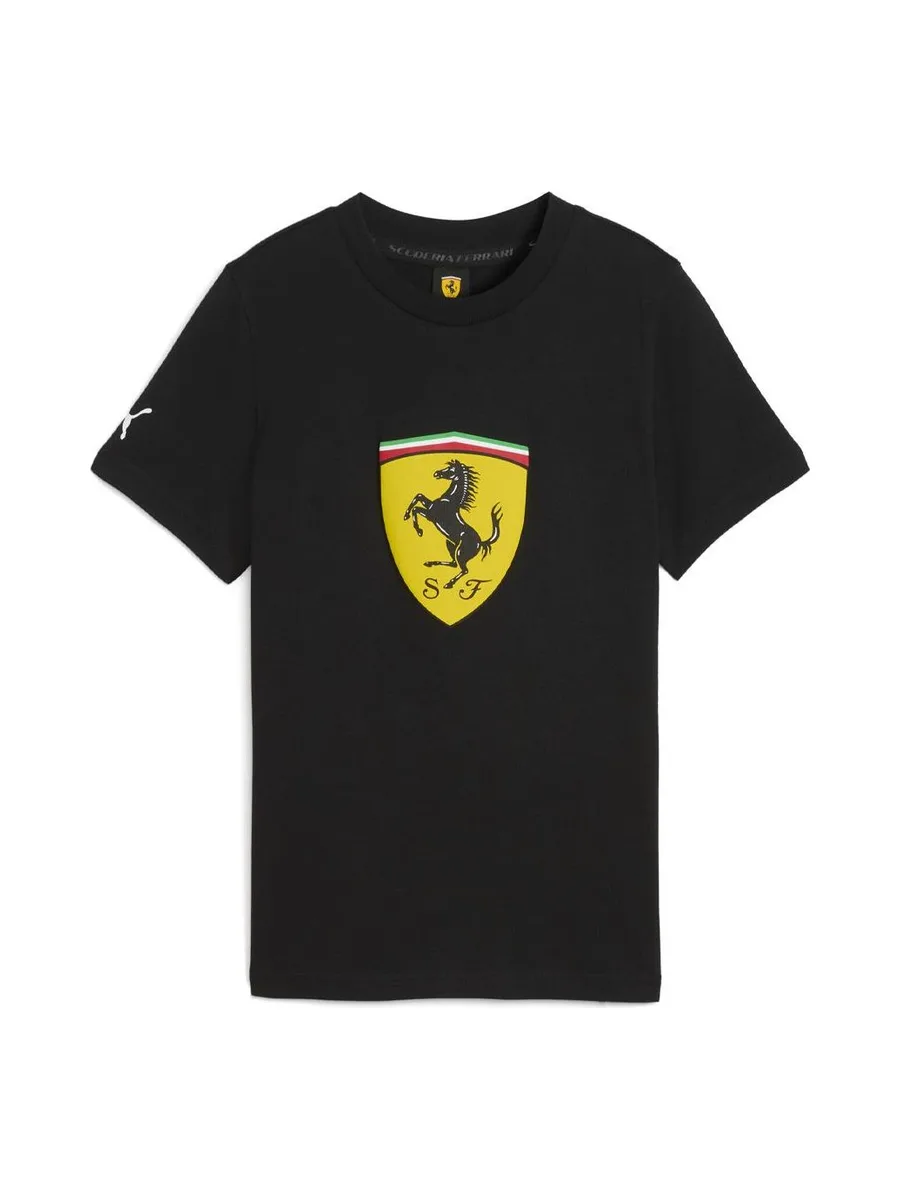 T-Shirt Noir Garçon Puma Ferrari Kids Colored 2