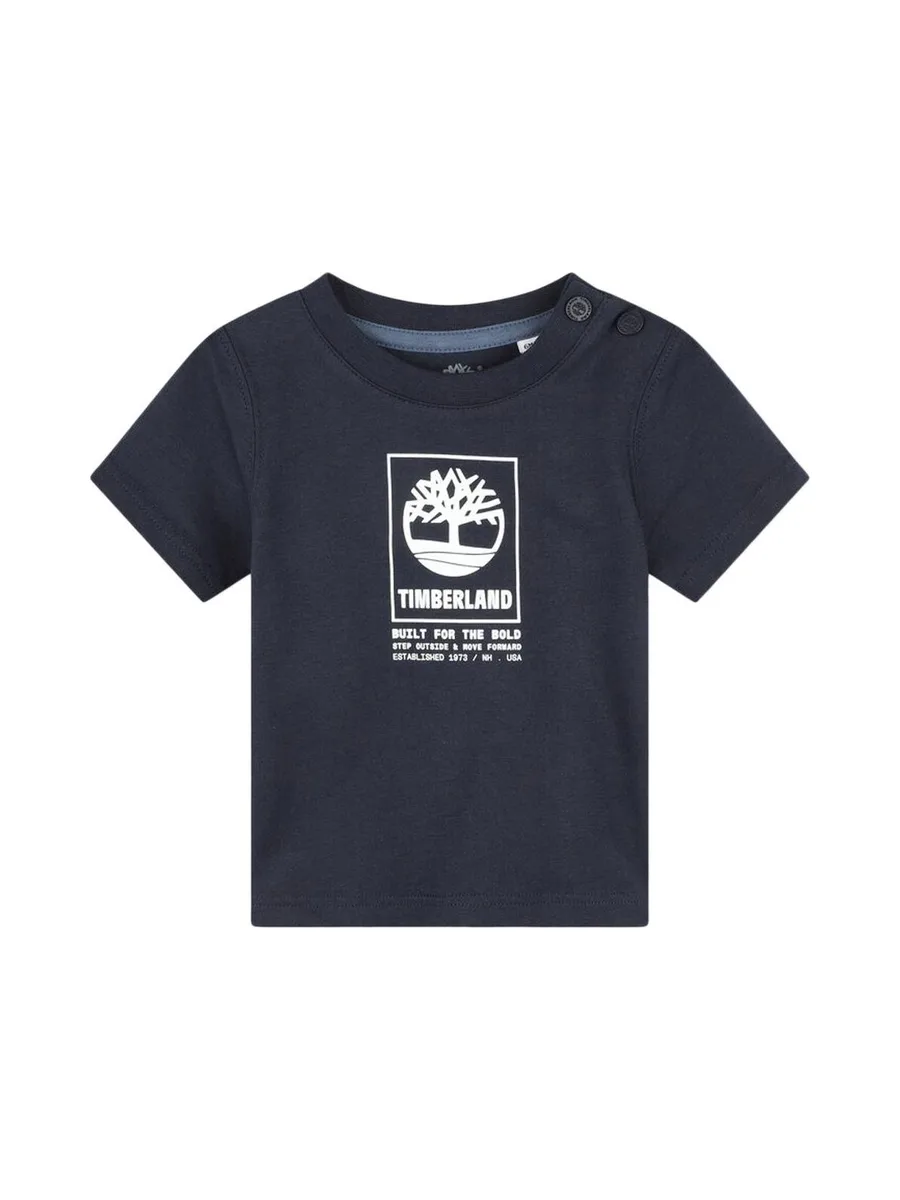 T-shirt Marine Bébé Timberland T60100 2