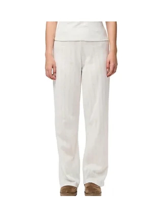 Pantalon de pyjama Blanc Femme Pièces Pointelle 1