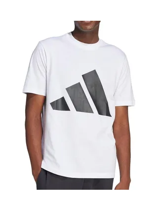 T-Shirt Blanc/Noir Homme Adidas Essential 1