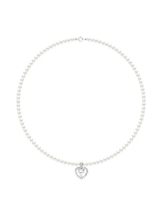 Collier Véritables Perles d'Eau Douce Semi-Rondes 5-6 mm — Argent 925 Millièmes — 45 cm 3