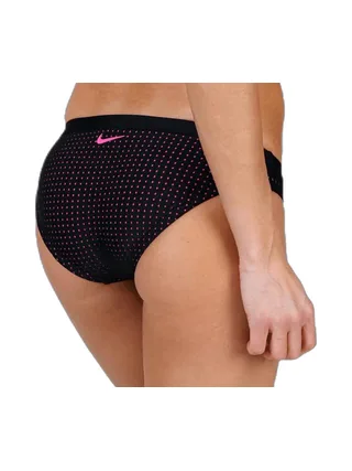 Bas de maillot de bain Noir/Rose Femme Nike Bottom 2