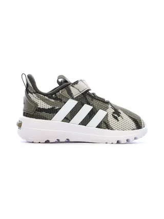 Baskets Kaki/Blanches Garçon Adidas Racer 2