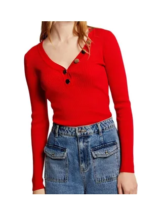 Pull Rouge Femme Morgan BANBI 1