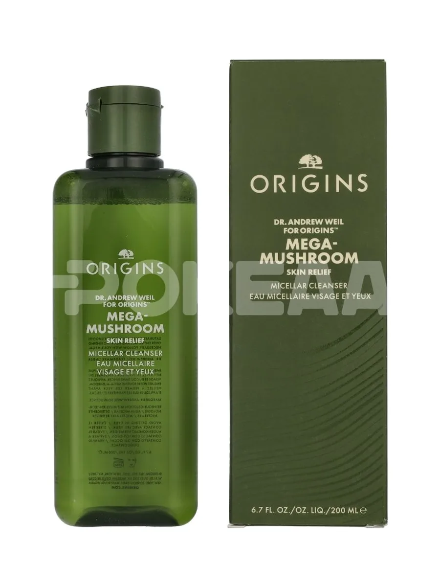Origins Dr. Weil Mega-Mushroom Skin Relief Micellar Cleanser 200ml 1