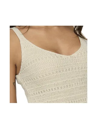 Débardeur Beige Femme Jdy Tropica 2