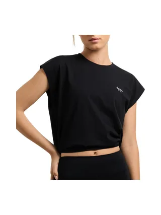 T-Shirt Noir Femme Pepe jeans Blooma 1