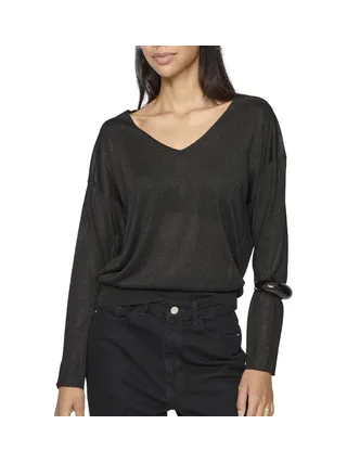 Pull Noir Femme Vila Novy 1