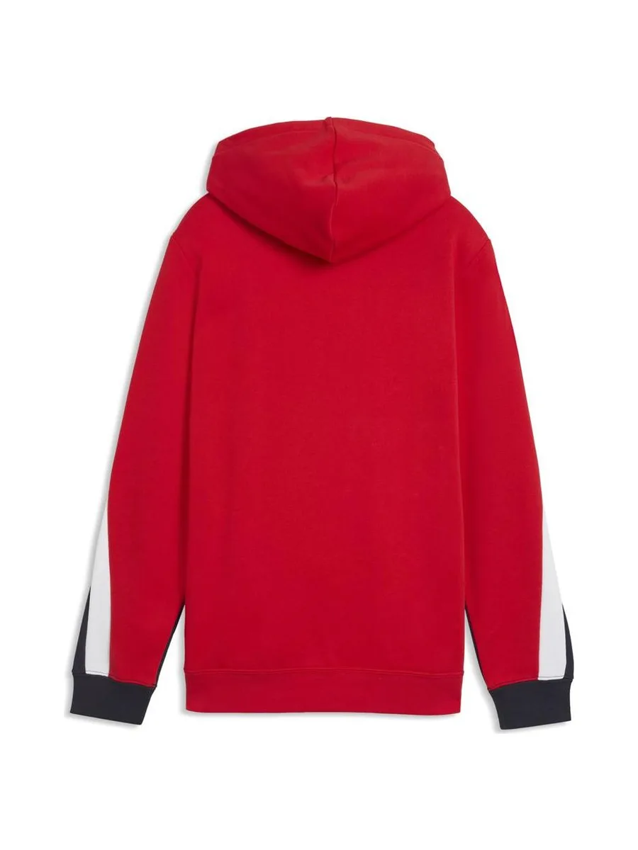 Sweat Rouge/Noir Garçon Puma Ess Block Hoodie Tr 3