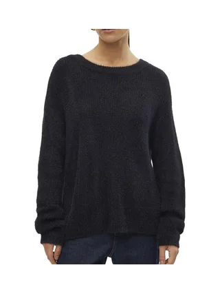 Pull Noir Femme Vero Moda Puff 1