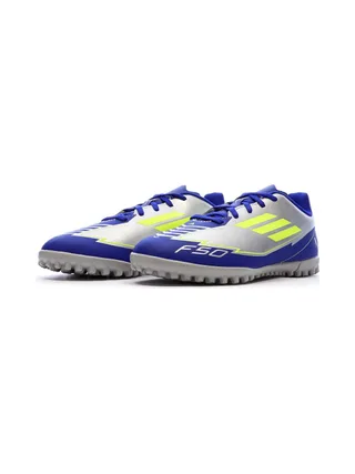 Chaussures de Foot Gris/Bleu Junior Adidas F50 Club TF J Messi 6