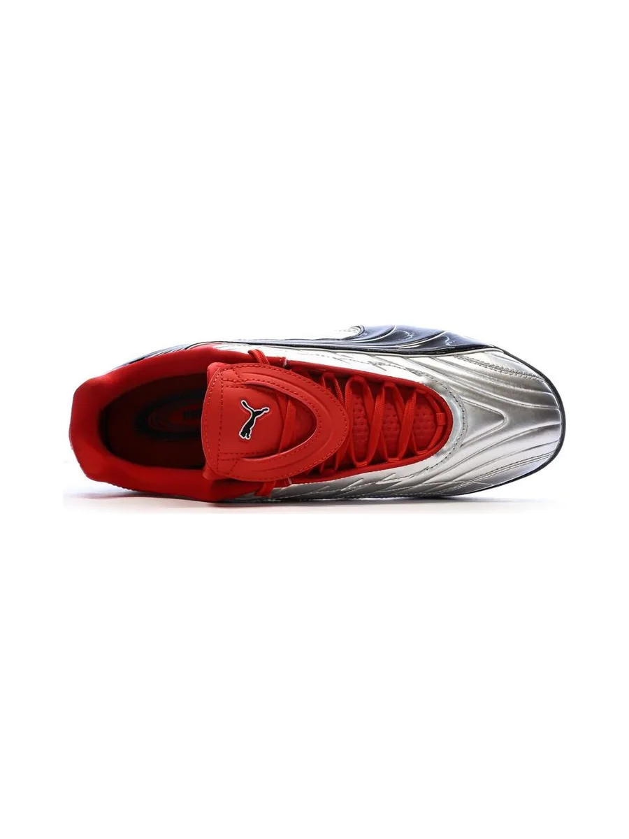 Baskets Noires/Rouges/Argent Homme Puma Goalgetter 5