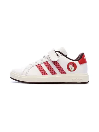 Baskets Blanches/Rouges Fille Adidas Grand Court Minnie 1