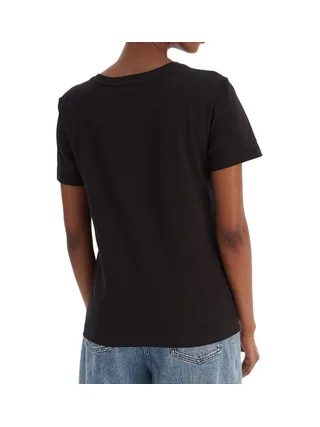 T-Shirt Noir Femme Calvin Klein Jeans Archive LV047B205G 2
