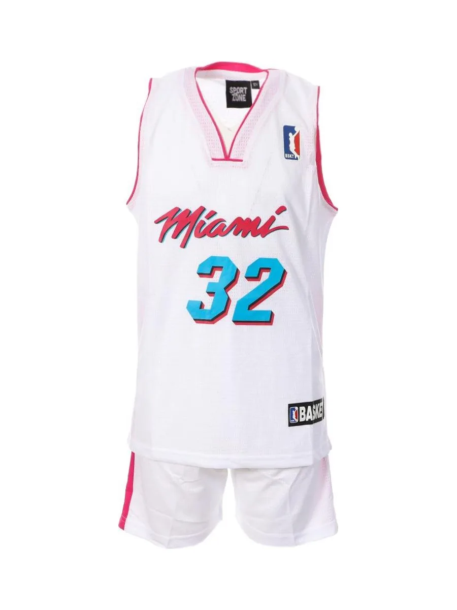 Miami Ensemble de basketball Blanc Enfant Sport Zone 2