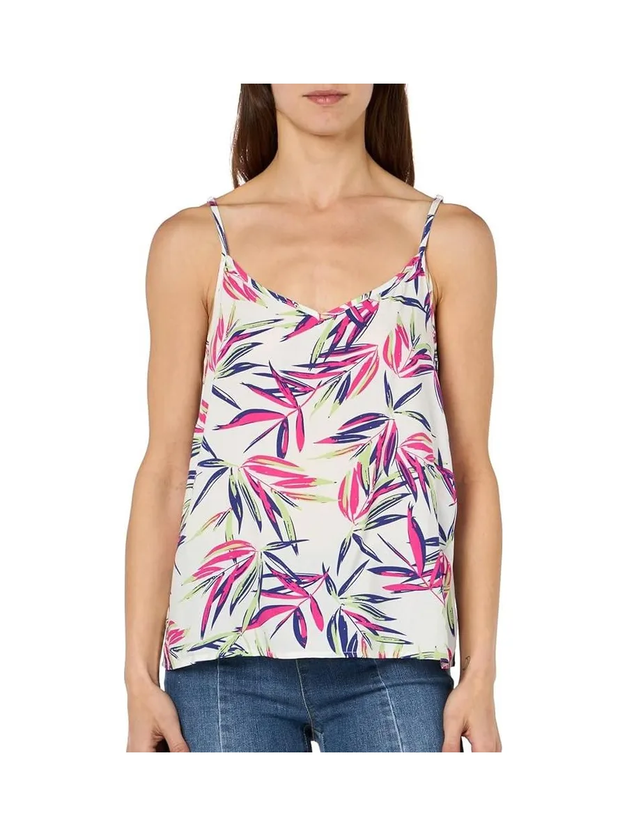 Top Blanc/Rose à Motifs Femme Only Nova Life Paris 2