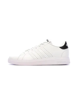 Baskets Blanc/Noir Junior Adidas Advantage 1