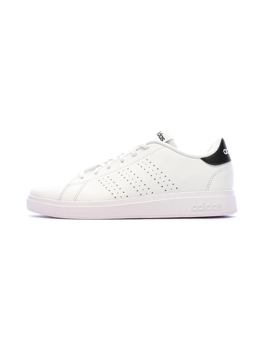 Baskets Blanc/Noir Junior Adidas Advantage 2