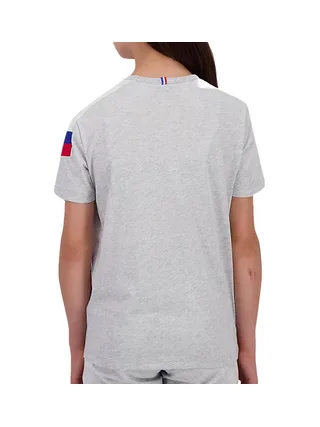 T-Shirt Gris Fille Le Coq Sportif N°1 ChinÉ 2