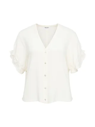 Blouse fluide blanche femme Vero Moda Frame 3