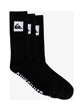 X3 Paires de Chaussettes Noir Homme Quiksilver AQYAA03316 1