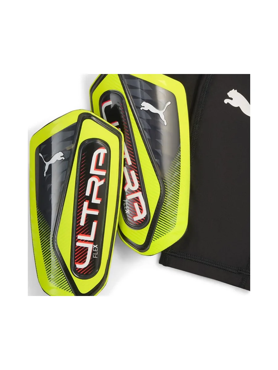 Protège-Tibias Jaunes/Noires Homme Puma Flex Guard 3