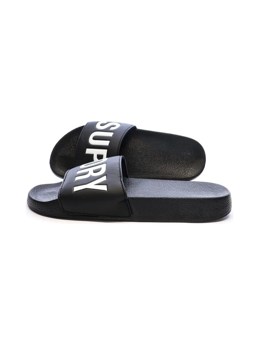 Claquettes Noir/Blanc Homme Superdry Pool Slide 2