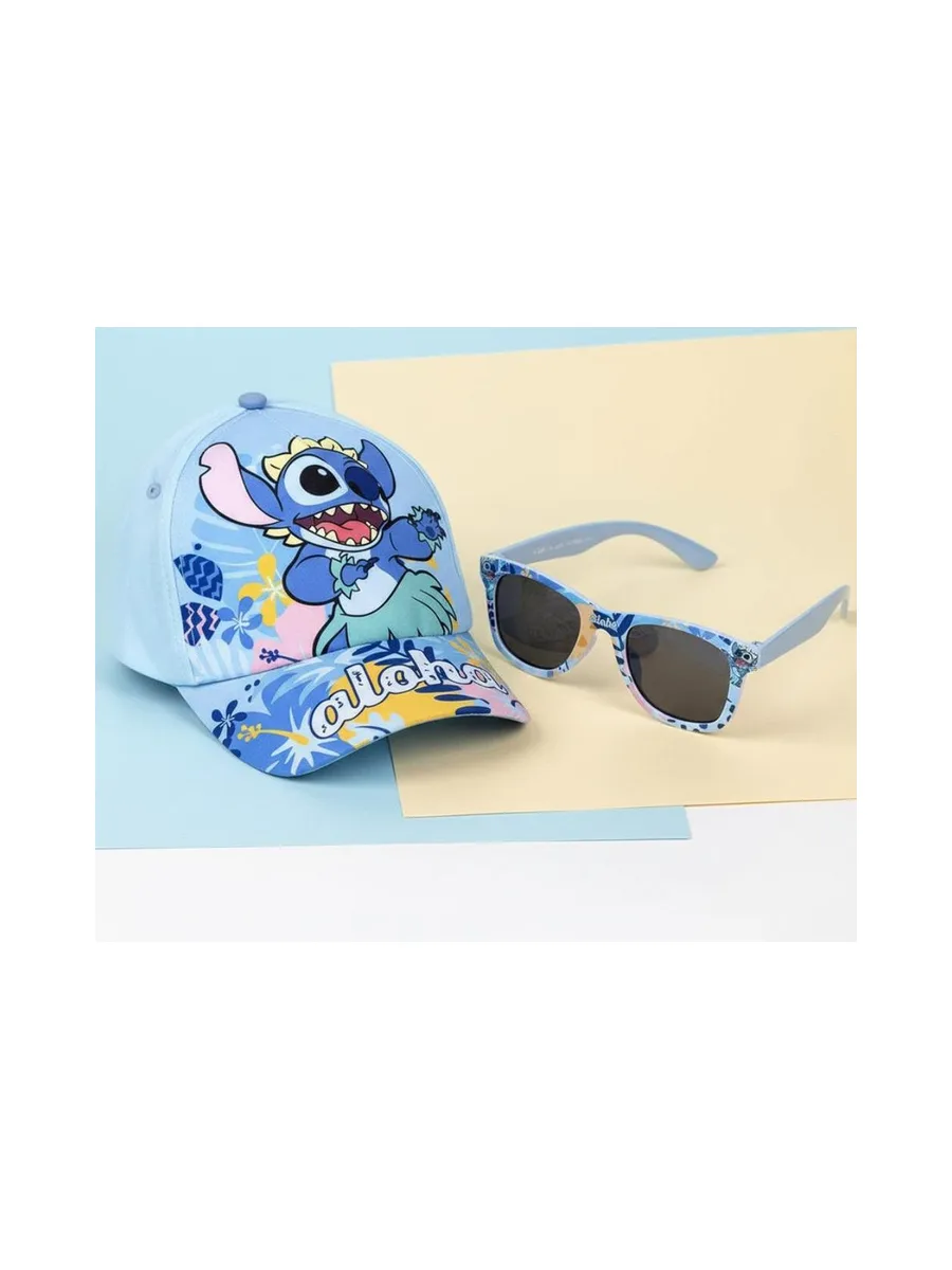 Kit Casquette + Lunette de Soleil Bleu Enfant Sport Zone Stitch Aloha 3
