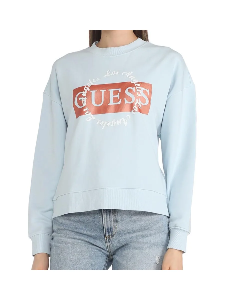 Sweat Bleu Femme Guess Deviner 2