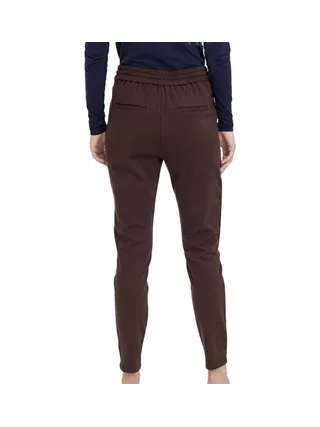 Pantalon Fluide Marron Femme Meva 2