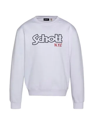 Sweat Blanc Homme Schott Stanley 1