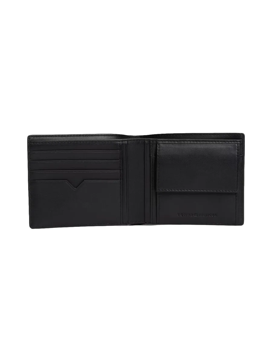 Portefeuille Noir Homme Tommy Hilfiger Saffiano 3