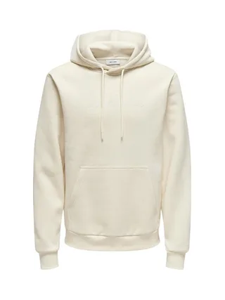 Sweat à Capuche Ecru Homme Only & Sons Connor 1
