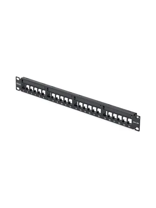 24 Port 1U Blank Keystone Patch Panel 1