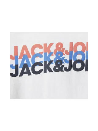 T-Shirt Blanc Garçon Jack & Jones Cyber 2