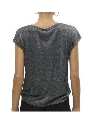 T-Shirt Gris Foncé Femme Vero Moda Sarah 2
