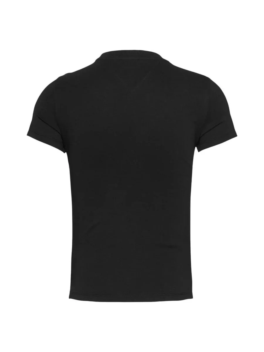 T-shirt Noir Femme Tommy Hilfiger Essential 3