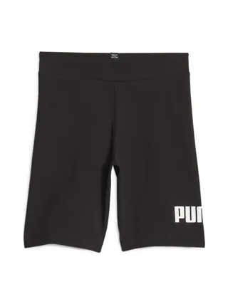 Short Noir Fille Puma Logo Tight 1
