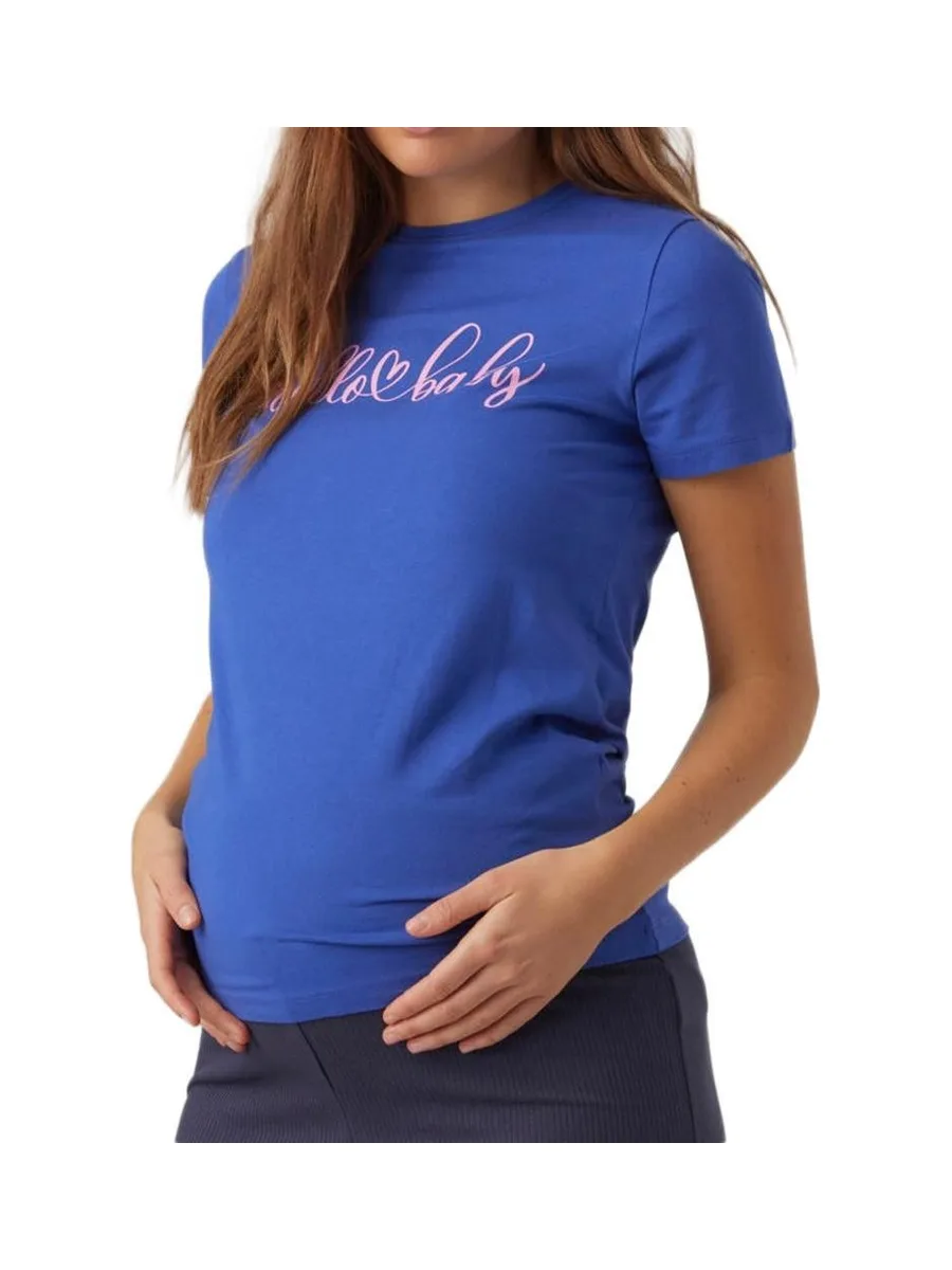 T-shirt Bleu Femme Mamalicious Somya 2