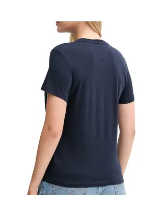 T-Shirt Marine Femme Tommy Hilfiger Linears 2