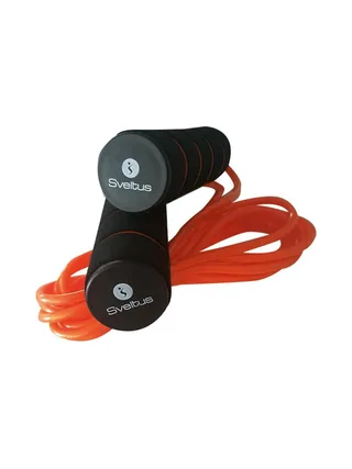 Corde à sauter PVC lestable Orange/Noir Sveltus 2